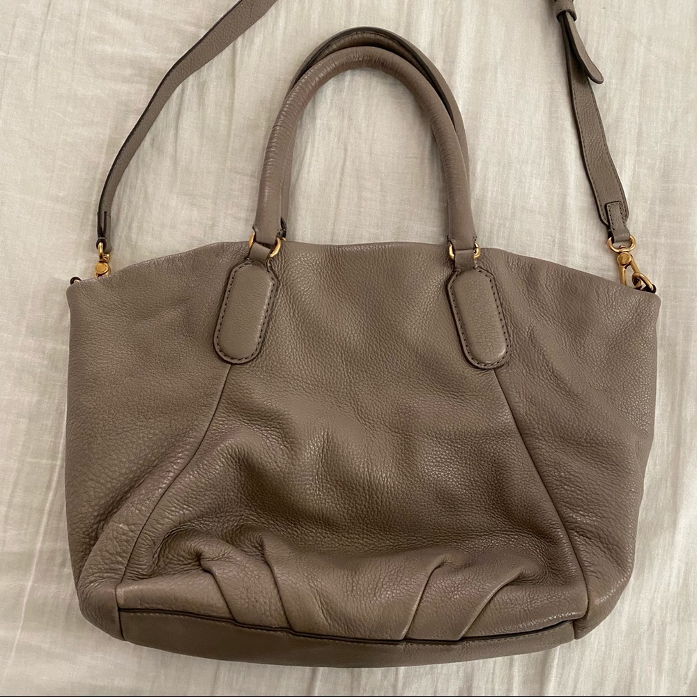 SOLD Marc Jacobs Q Fran Taupe leather tote bag - Picture 8 of 13